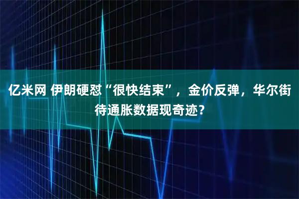 亿米网 伊朗硬怼“很快结束”，金价反弹，华尔街待通胀数据现奇迹？