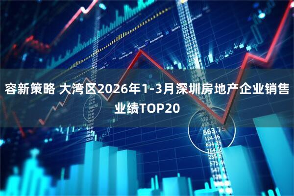 容新策略 大湾区2026年1-3月深圳房地产企业销售业绩TOP20