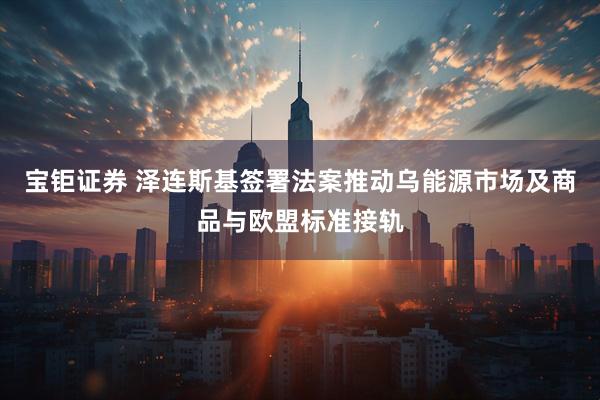 宝钜证券 泽连斯基签署法案推动乌能源市场及商品与欧盟标准接轨