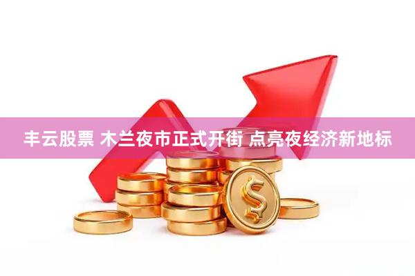 丰云股票 木兰夜市正式开街 点亮夜经济新地标