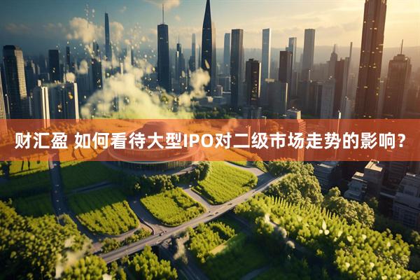 财汇盈 如何看待大型IPO对二级市场走势的影响？