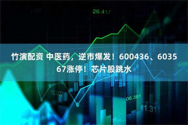 竹演配资 中医药，逆市爆发！600436、603567涨停！芯片股跳水
