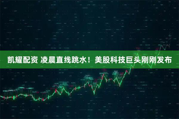 凯耀配资 凌晨直线跳水！美股科技巨头刚刚发布