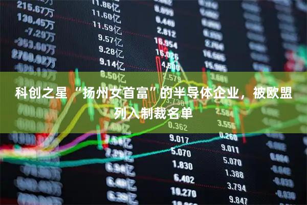 科创之星 “扬州女首富”的半导体企业，被欧盟列入制裁名单