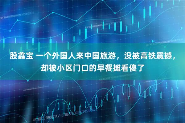 股鑫宝 一个外国人来中国旅游，没被高铁震撼，却被小区门口的早餐摊看傻了